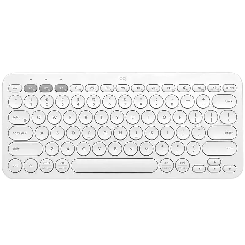 Logitech Multi-Device K380 - klávesnica - bezdrôtová - Bluetooth 3.0 - nemecká - Off-White