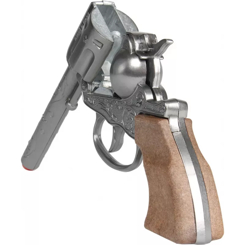 Kovový kovbojský hračkársky revolver Gonher 8-ranný model 239842