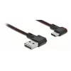 USB kábel DeLOCK EASY-USB 2.0 Type-A konektor samec na Type-C konektor samec 0,5 m čierny