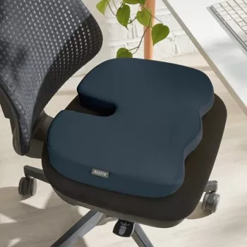 Leitz Ergo Cosy sedací vankúš, sedací vankúš, univerzálny, sivá, klin, jednofarebný, zips