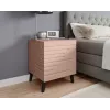 Nočný stolík cama meble NOVA 44x40x52 cm ružový matný, 1 zásuvka, rám 16 mm