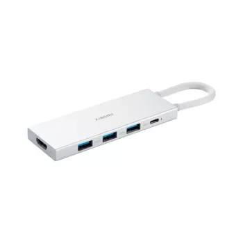 USB hub Xiaomi XMDS05YM 5-in-1 Type-C USB 3.2 Gen 1 biely