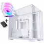 Lian Li O11 Vision Compact - biela + 3x UNI FAN SL-INF 120 ARGB Reverse Blade PWM ventilátor - 120 mm (vrátane ovládača)