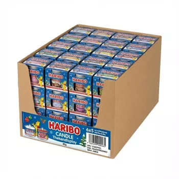 Haribo Candy Display A1805 85g (6×5) Winter Scents – pultový display s 30 baleniami
