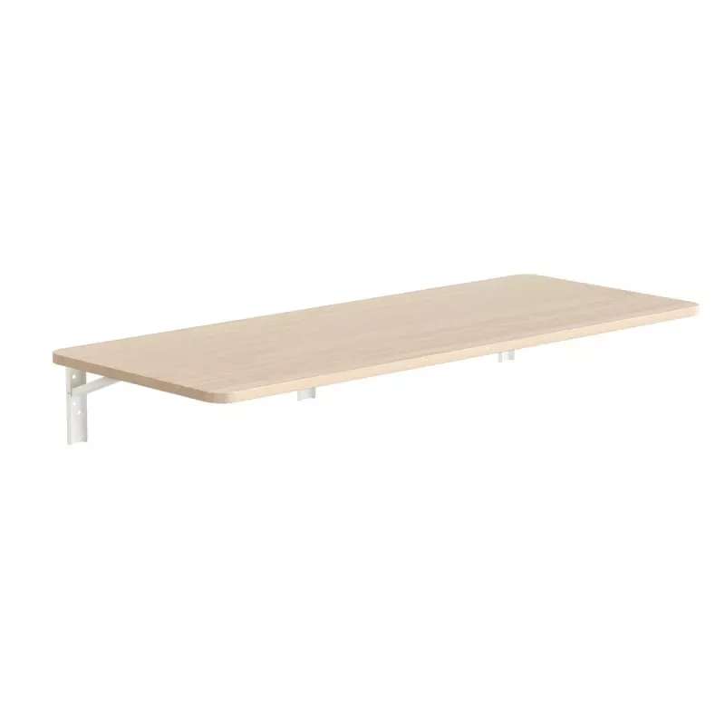 Maclean MC-128WD sklopná nástenná polica, 100×40 cm, drevený dekór