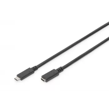 USB Type-C predlžovací kábel Digitus AK-300210-007-S 0,7 m