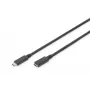 USB Type-C predlžovací kábel Digitus AK-300210-007-S 0,7 m