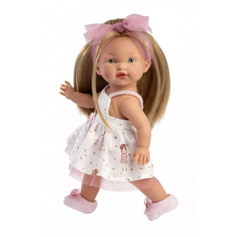 Bábika Llorens Valeria 28 cm – realistické črty, mäkké telo, vinylová hlava a končatiny