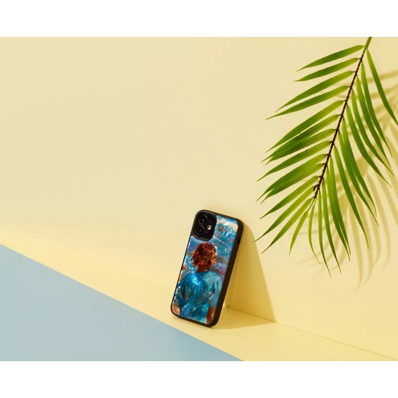 Ochranné puzdro iKins pre Apple iPhone 12 mini s dizajnom detskej pláže