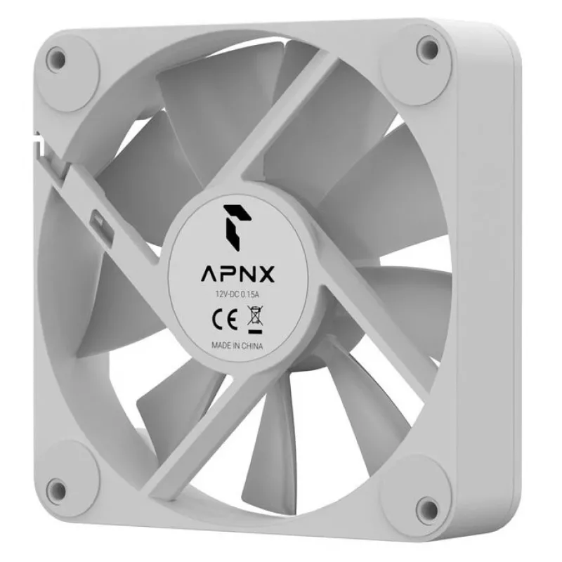 Ventilátor APNX FP1-Q 120 PWM ARGB-WT 120 mm, PWM ovládanie, ARGB osvetlenie, biely rám