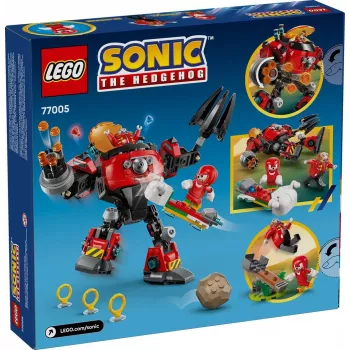 LEGO stavebná hračka sada Sonic the Hedgehog 77005 Knuckles vs Dr Eggman Egg Crusher Mech, 350 dielov, vek 8+