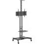 Hagor 8209 HP Twin Stand mobilný podlahový stojan pre displeje 32-55 palcov (81-140 cm), 45 kg, výškovo nastaviteľný, čierny