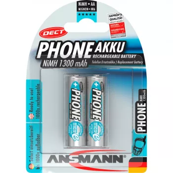 Ansmann Phone DECT NiMH akumulátor, (AA), 1300 mAh, 2 ks v balení (5030802)
