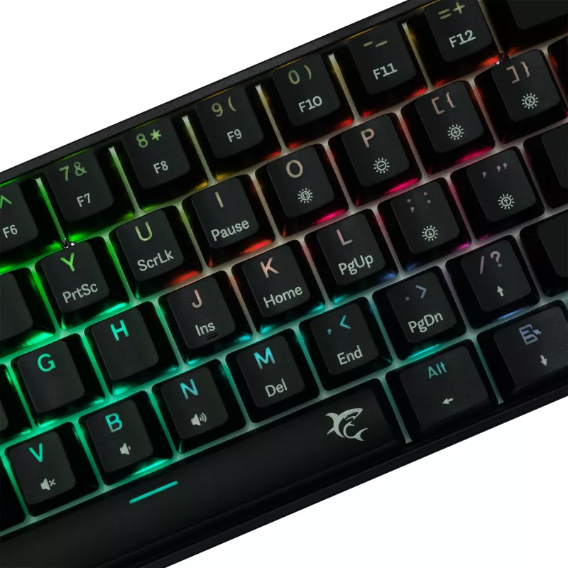 Mechanická klávesnica White Shark Shinobi-2 čierna US-layout s Brown-Switches