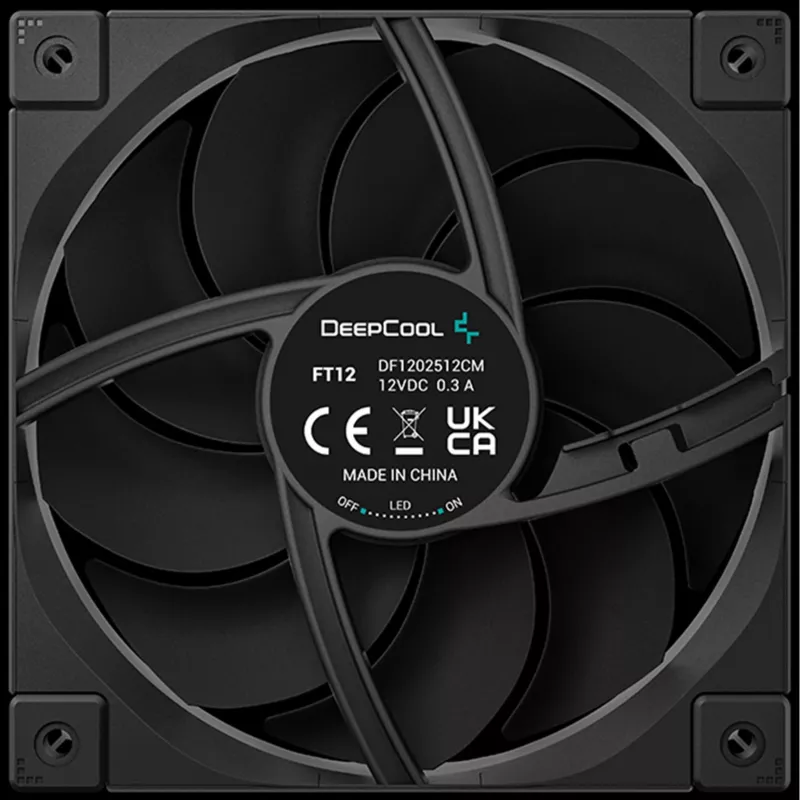 Deepcool FT12 120mm ventilátor do skrine - čierny