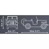 Cobi stavebnica Jeep Willys CJ-2A zelený model 24517 – sada kociek