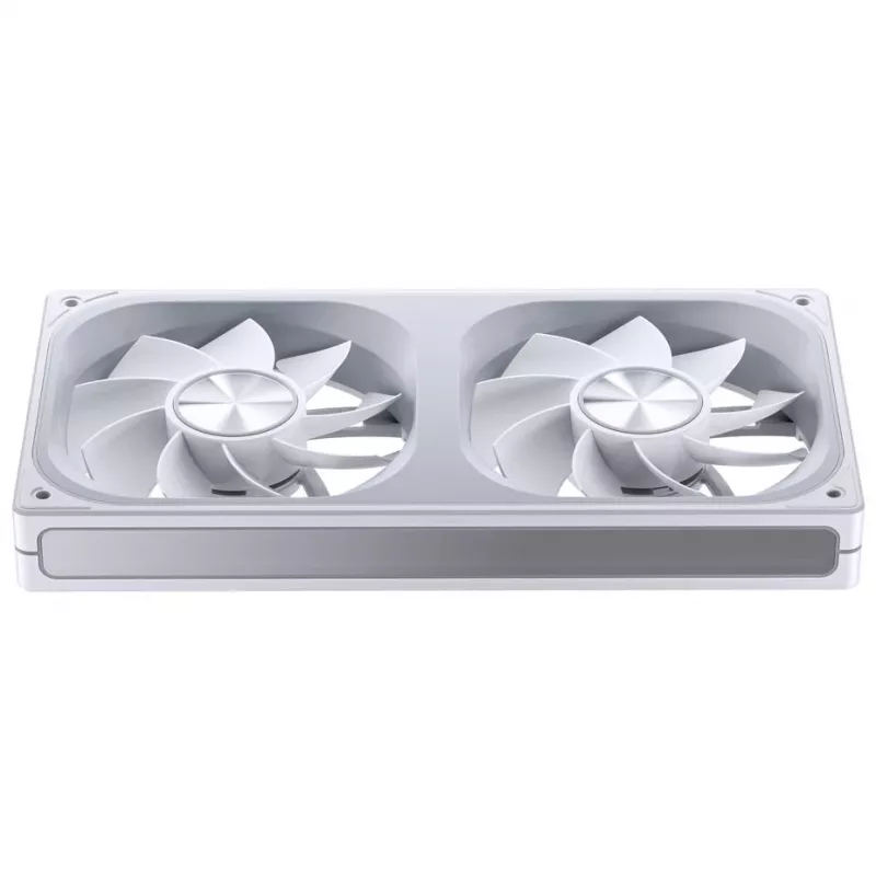 240 mm ARGB Infinity Mirror ventilátor Jonsbo ZA-240 biely, dva 120 mm ventilátory, podpora PWM