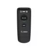 Ručný čítač čiarových kódov Zebra CS60 1D/2D LED bezdrôtový IP65 čierny, Bluetooth/USB, dosah 100 m, 83 g