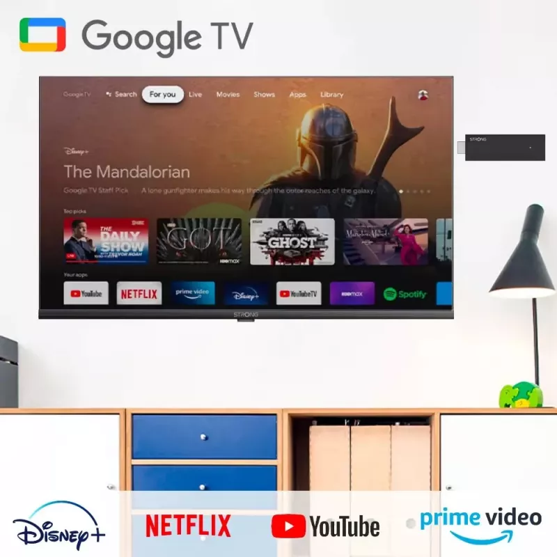 Strong SRT 41 Smart TV dongle HDMI 4K Ultra HD Android čierny