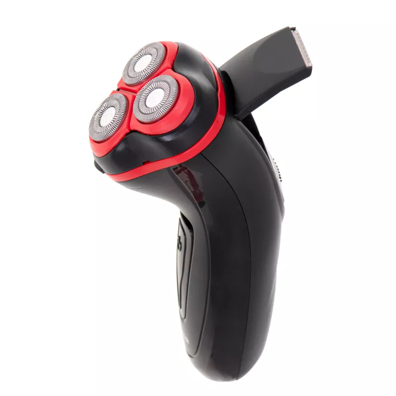 Mesko MS 2926 pánsky holiaci strojček rotačný trimmer čierny, červený