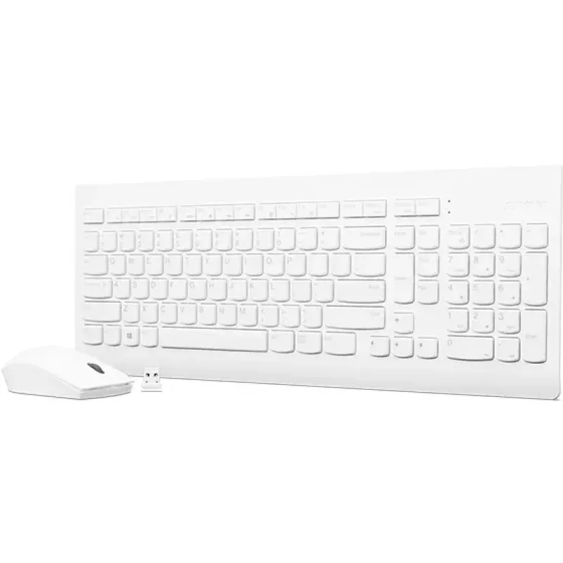 Lenovo GX30W75336 510 bezdrôtová súprava klávesnice a myši, 2,4 GHz nano USB, biela