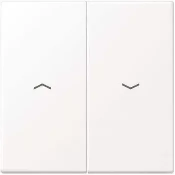 Jung LS995PWWM krycí rám, bezskrutkový, plast, jednoduchý rám, biely