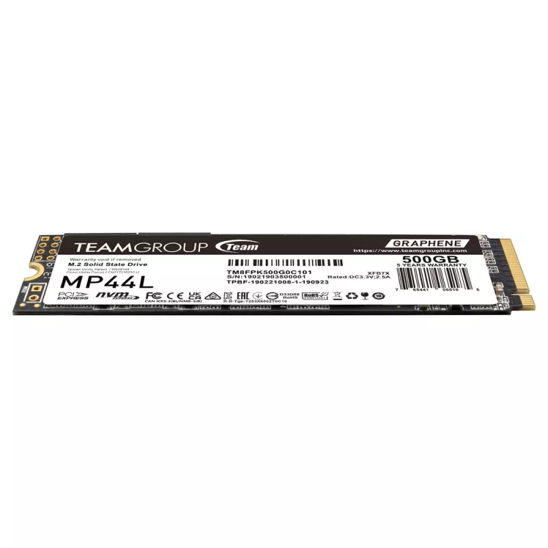 SSD disk Team Group 500 GB M.2 PCI Express 4.0 NVMe TM8FPK500G0C101