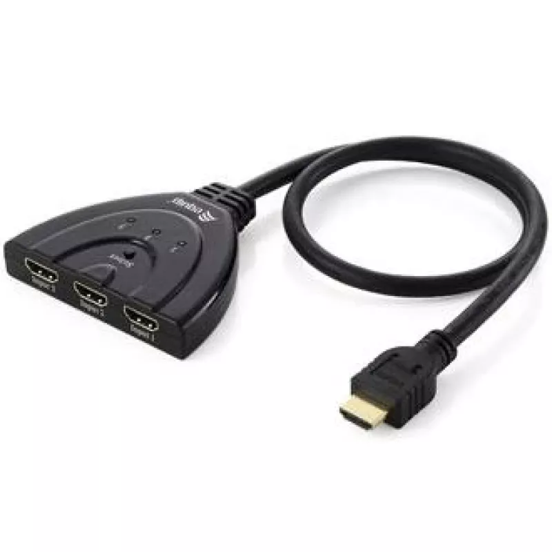 Equip 3x1 HDMI switch, 1920 x 1080 pixelov, Full HD, čierny