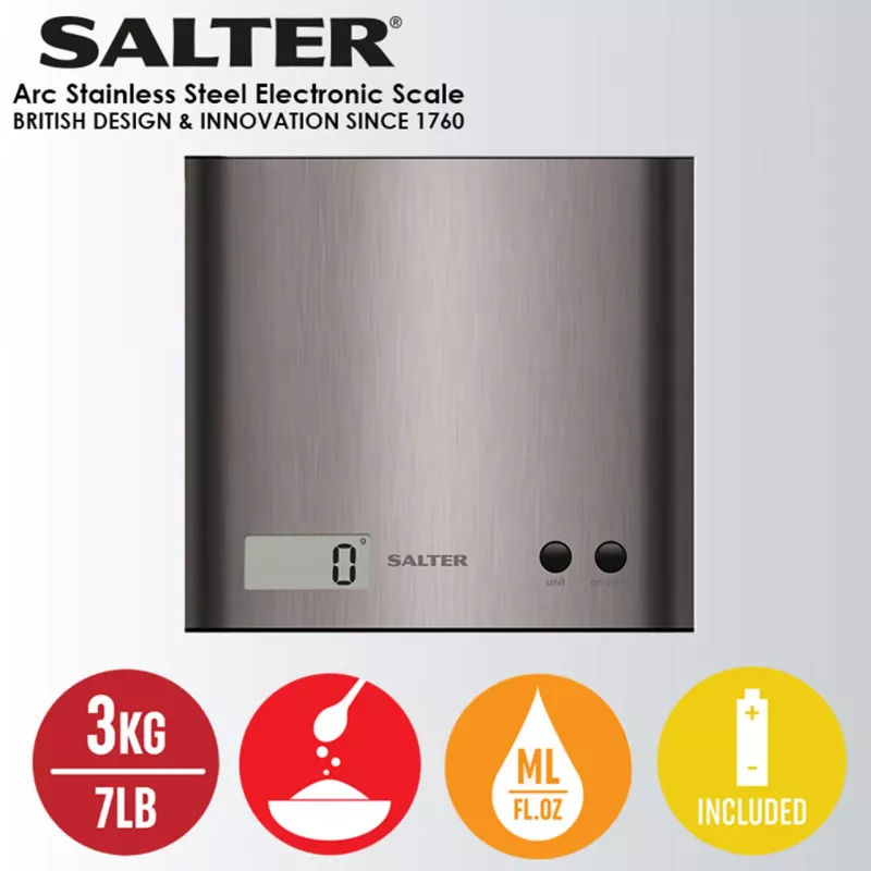 Kuchynská váha Salter 1087 SSDRCEU16 Pro strieborná