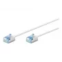 Goobay 74326 Ultra-flexibilný CAT 6A patch kábel, Slim, U/FTP, 0,15 m, biely | Goobay