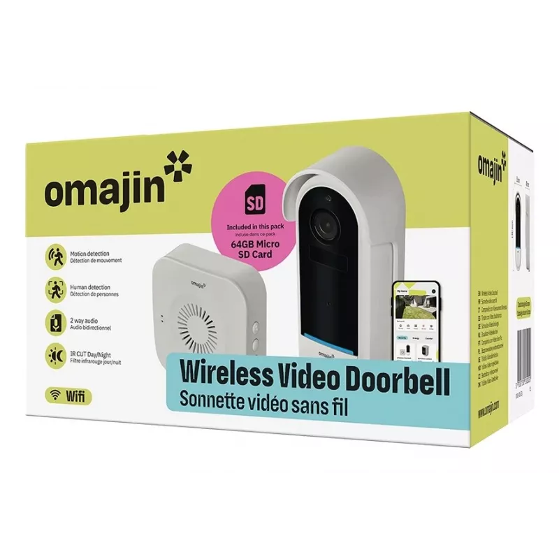 Türklingel-Gong Omajin by Netatmo OVD-01-EU čierna biela