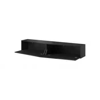 Cama TV stojan VIGO SLANT 180cm (2x90) čierna/čierna lesklá