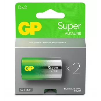 GP Batteries GPPCA13AS130 Mono (D) batéria alkalická-mangánová 1,5 V 2 kusy (03013AETA-B2)