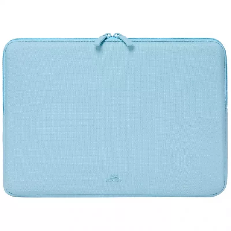 Puzdro na notebook Rivacase Riva Szuzuka 14 palcov pastelovo modrá – ochranné neoprénové puzdro pre 14-palcové notebooky