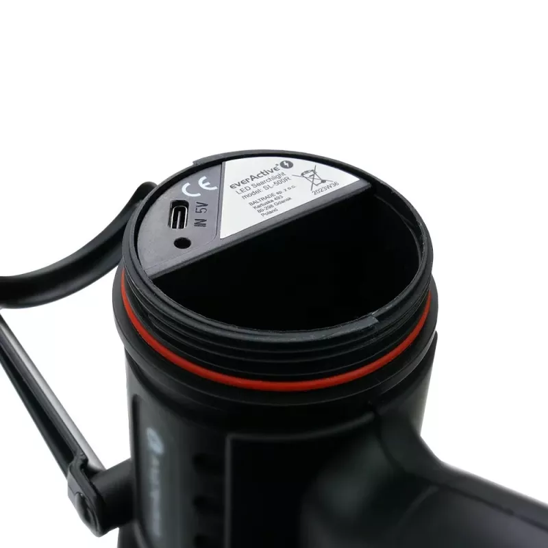 everActive SL-500R Hammer Nabíjateľný LED reflektor, 500 lm, IP67, USB-C, čierny