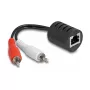 DeLOCK 87857 audio kábel 2 x RCA RJ-45 čierny červený biely