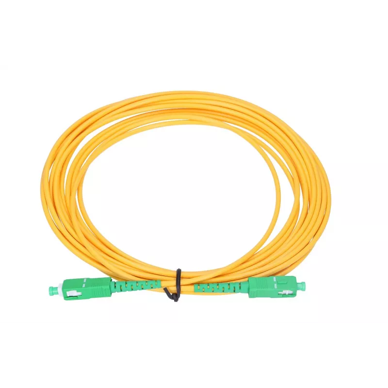 Optický patch kábel Extralink SC/APC–SC/APC Singlemode G.652D Simplex 3 mm 2 m