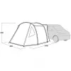 Easy Camp Eidfjord sivý tunelový predstan pre autobus, model 2025