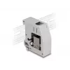 DeLOCK DIN lištový adaptér RJ45 konektor samica na RJ45 konektor samica Cat.6A sivý
