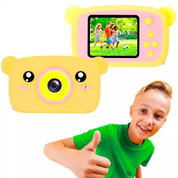 Detský digitálny fotoaparát Extralink H25 oranžová 1080P 30fps 2,0