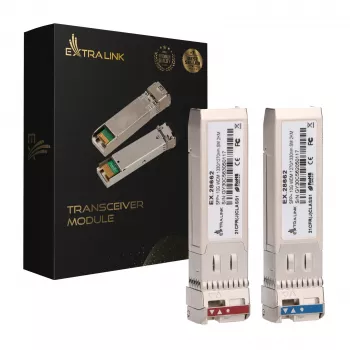 Extralink SFP+ 10G | SFP+ WDM modul | 10 Gbit/s 1270/1330 nm, Singlemode, 2 km, pár