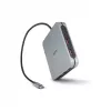 DICOTA D32057 USB Type-C hub 10000 Mbit/s strieborný