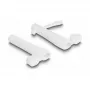 DeLOCK krytka proti prachu pre USB Type-C konektor samec a Apple Lightning konektor samec sada 2 ks biela