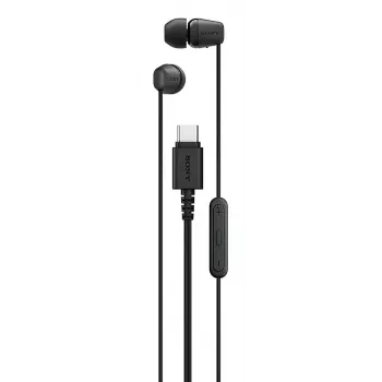 Sony IER-EX15C headset káblový in-ear hovory/hudba USB Type-C čierny