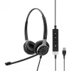 EPOS IMPACT SC 660 USB ML Headset káblový s hlavovým mostom telefonovanie/hudba USB Type-A čierna, strieborná