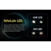 Čelová lampa Nitecore HU2000, 10 LED, USB nabíjateľná lítium-iónová batéria, hliník+polykarbonát, IP68 vodotesná