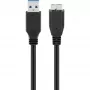 USB-A na Micro-USB-B kábel GOOBAY 95026 — 1,8 m, konektor samec na konektor samec, čierny