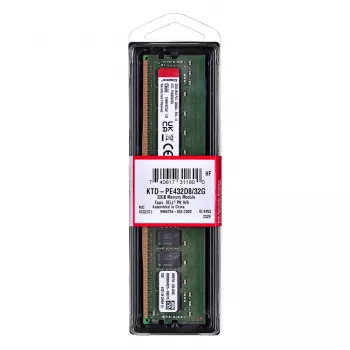 Kingston Technology KTD-PE432D8/32G pamäťový modul 32 GB 1 x 32 GB DDR4 3200 MT/s 288-pin DIMM ECC