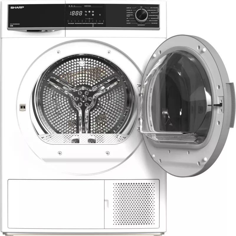 Sharp KD-HHH8S8GW3-DE sušička bielizne voľne stojaca predné plnenie 8 kg biela