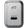 Nabíjačka pre mobilné zariadenia Satechi ST-UC30WCM-EU — univerzálna AC nabíjačka do interiéru s 1× USB-C, čierna/strieborná